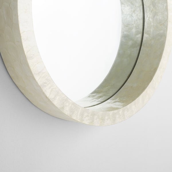 Triton Round Mirror|Wh-Sm