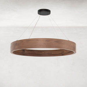 Baum Chandelier In Dark Walnut