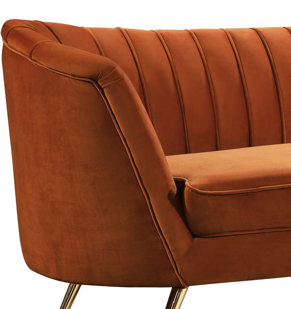 Josefina Chair In Cognac Velvet