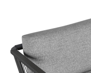 CATANIA ARMCHAIR - DARK GREY - COPACABANA GREY