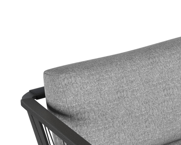 CATANIA ARMCHAIR - DARK GREY - COPACABANA GREY