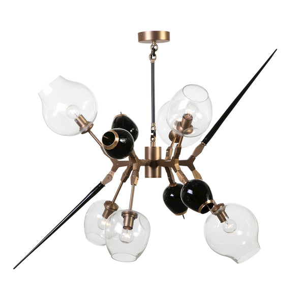 Lion Pendant Lamp - Brass/Black/Gold