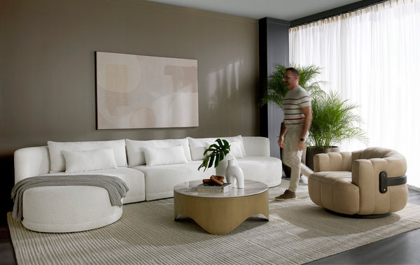 LAKEN SOFA CHAISE - LAF - COPENHAGEN WHITE