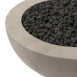 Bronson Outdoor Fire Table In Natural Concrete