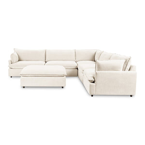 Caplan 6-Piece Modular Sectional w/ Ottoman in Elite-Ivory