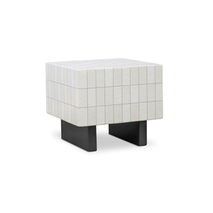 Moe's Farren Outdoor Side Table in Cream Concrete