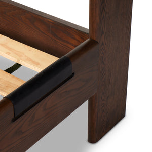 Halston Bed In Terra Brown Ash In King