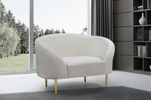 Bradford Chair In Cream Velvet