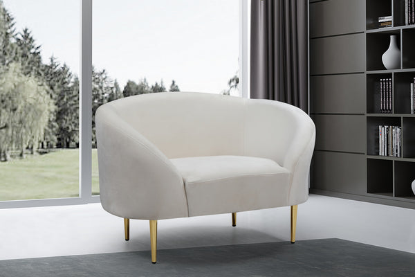 Bradford Chair In Cream Velvet