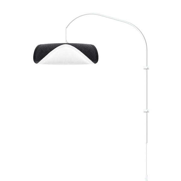Sine 1-Light Wall Lamp with White Wall Hanger