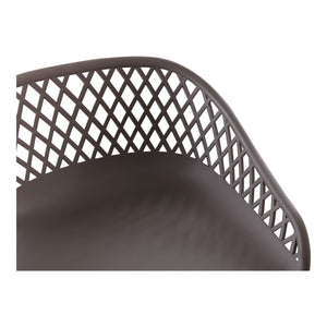 Moe's Piazza Outdoor Barstool Set of 2 in Grey