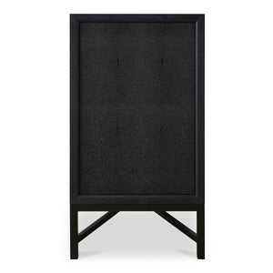 Mako Sideboard in Black Oak with Gold Accents