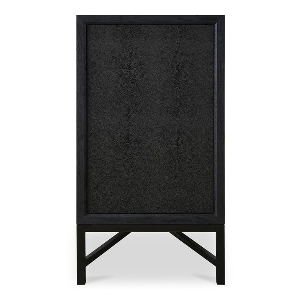 Mako Sideboard in Black Oak with Gold Accents