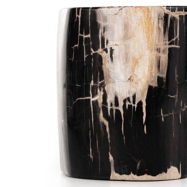Kos End Table In Dark Petrified Wood