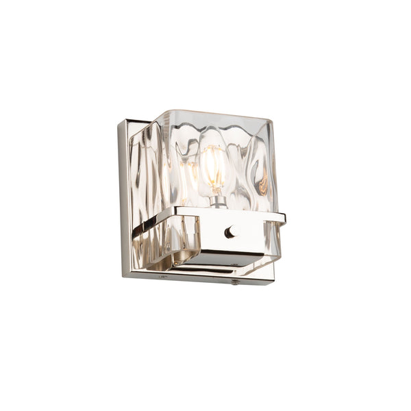 Wiltshire 1 Light Wall Light in Polished Nickel
