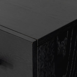 Rosedale 6 Drawer Tall Dresser - Ebony Oak Veneer