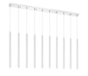 Forest 10 Light Island/Billiard in Chrome Finish