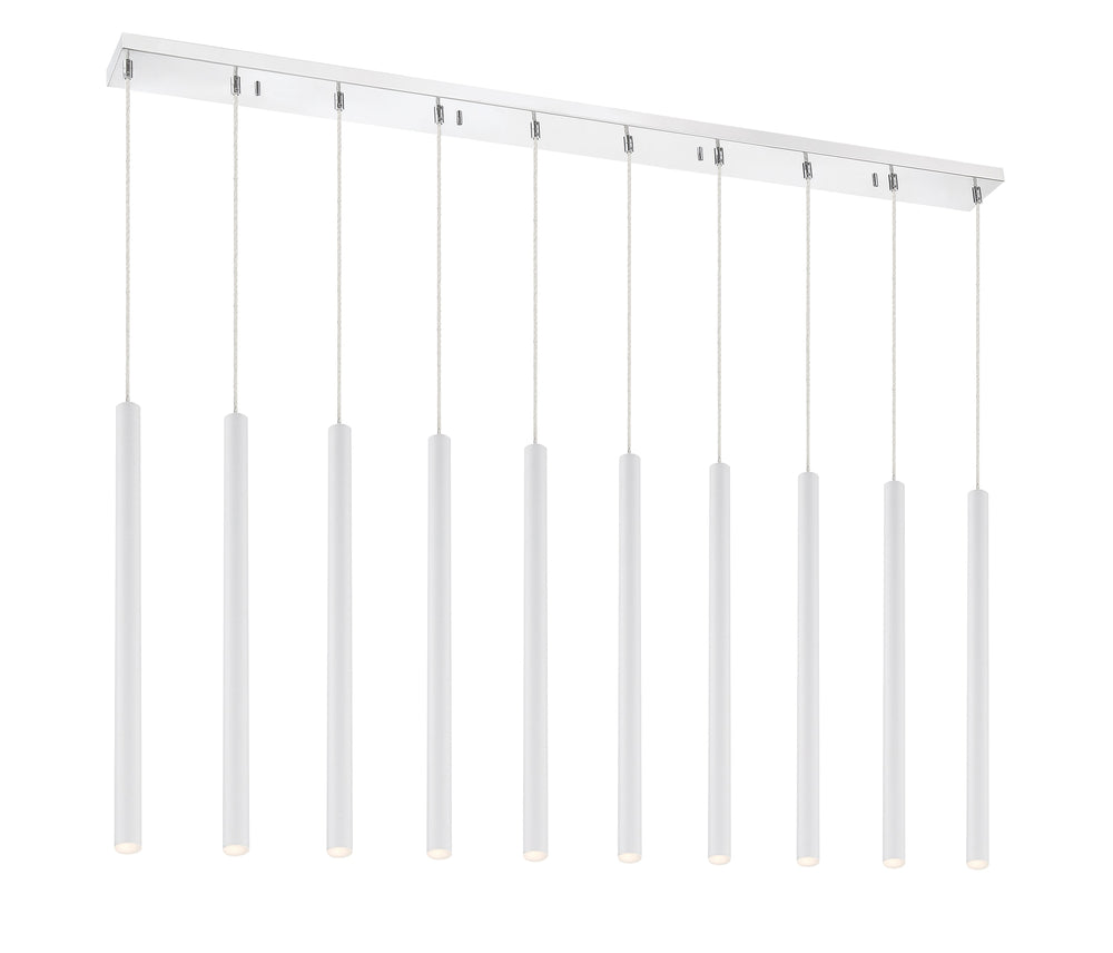 Forest 10 Light Island/Billiard in Chrome Finish
