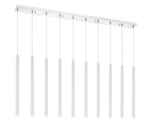 Forest 10 Light Island/Billiard in Chrome Finish
