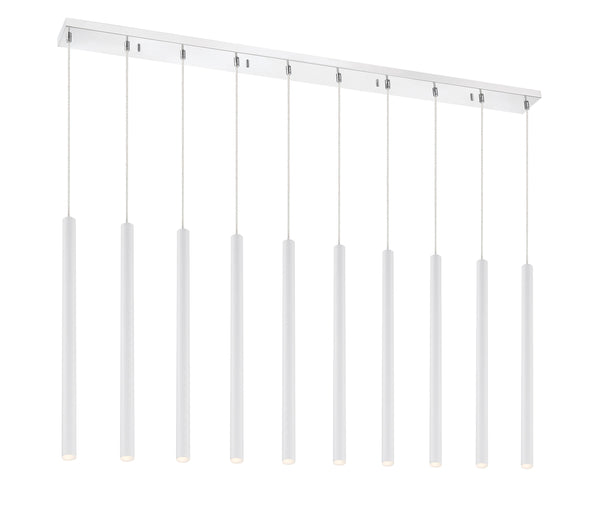 Forest 10 Light Island/Billiard in Chrome Finish