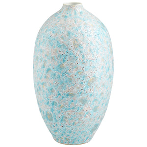 Sumba Vase in Mottled Pale Blue