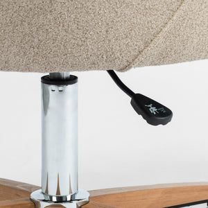 Edna Contemporary Desk Chair in Fedora Oatmeal