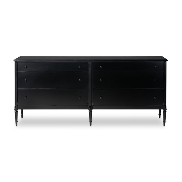 Lendon 6 Drawer Dresser in Black
