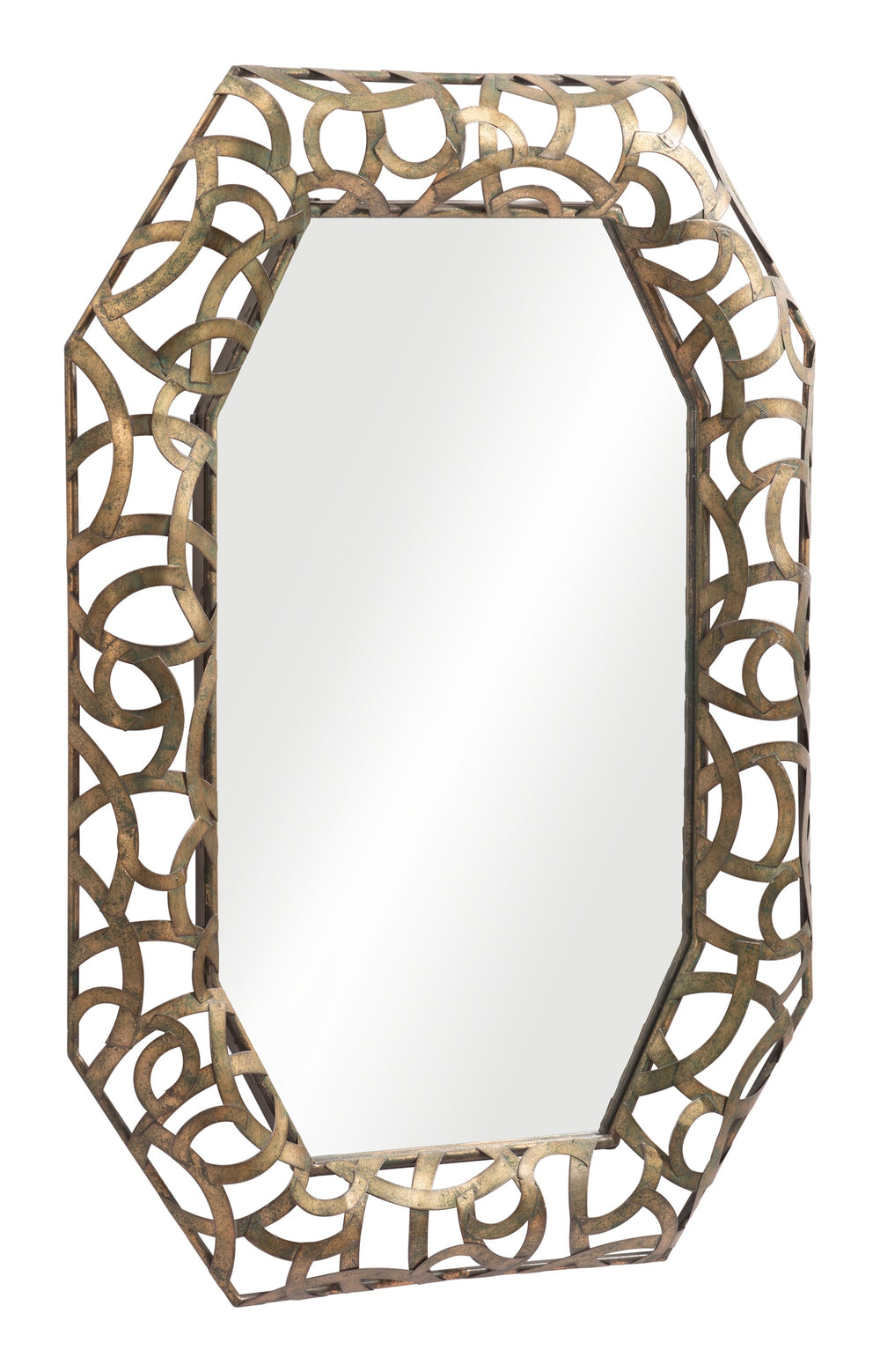Kin Mirror Antique Gold