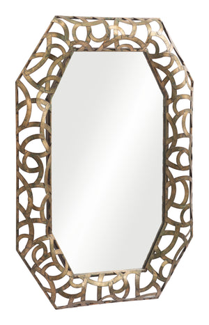Kin Mirror Antique Gold