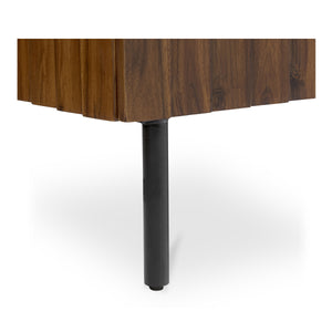 Lincoln Media Cabinet in Brown with Clinker Design