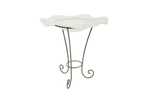 Frosted Glass Bowl on Stand, SM