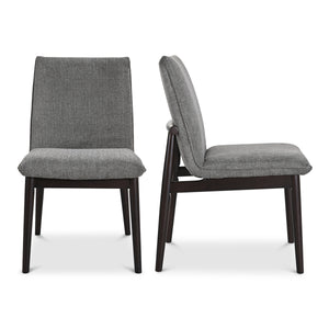 Moe's Charlie Dining Chair Dark Grey - Set of 2