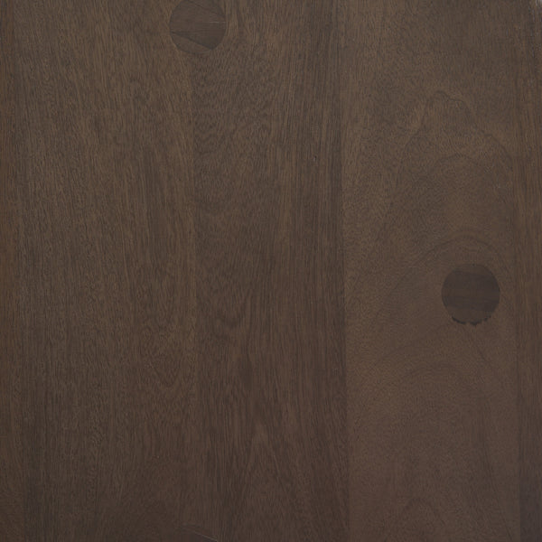 Weldon Dark Brown Wood w/ Matte Black Metal Counter Stool