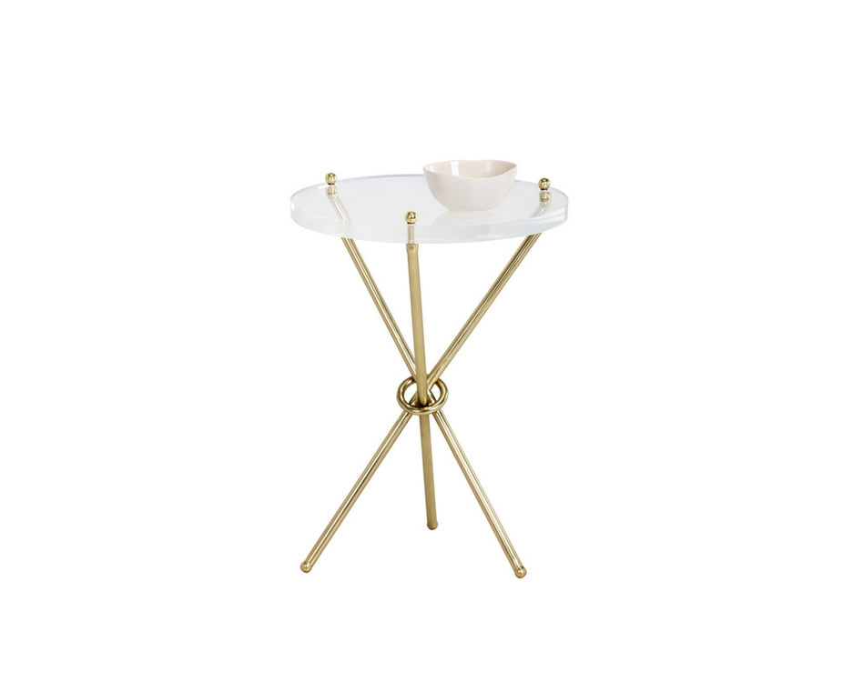 CHER SIDE TABLE - BRASS