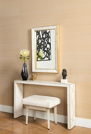 ELGIN CONSOLE, WHITE
