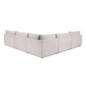 Caplan 6-Piece Modular Sectional w/ Ottoman, Elite-Gray