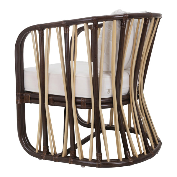 Shanaya Rattan Accent Arm Chair, Paloma Brown