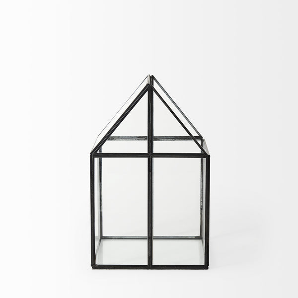 Sikes (Medium) 8L x 8W x 13H Hut Terrarium W/Glass Base