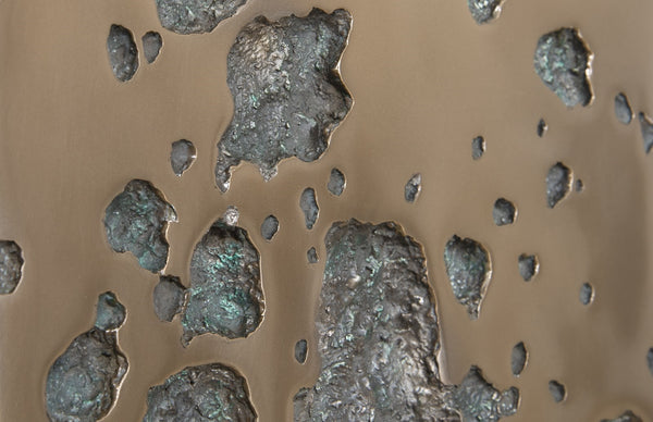 Splotch Wall Art, Rectangle, Bronze Finish