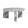 Classic Home Zora Marble Coffee Table - Charcoal Gray