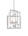 Middleton Silver Chandelier In Contemporary Silver Leaf