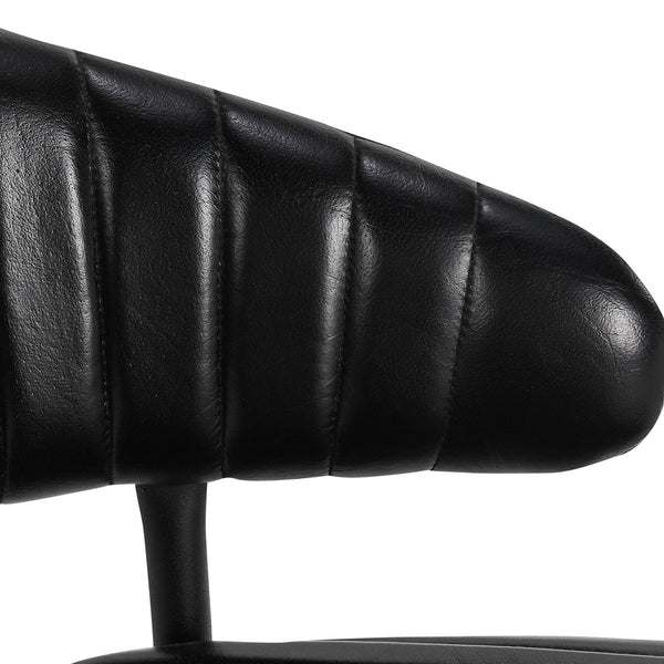Umbria Leather Counter Stool - Midnight Raven