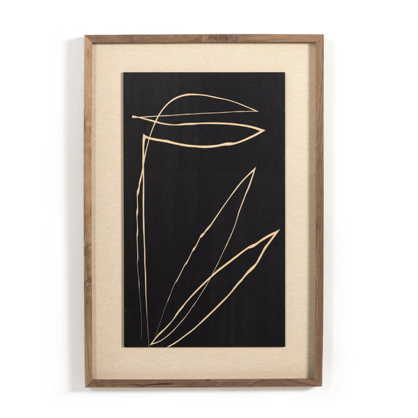 Abstract Botanic Line Drawing In Roseanne