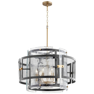 Panorama Chandelier in Noir / Aged Brass