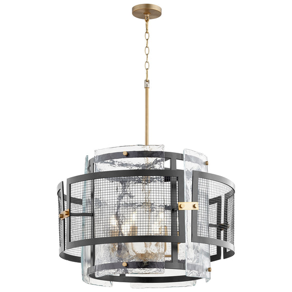 Panorama Chandelier in Noir / Aged Brass