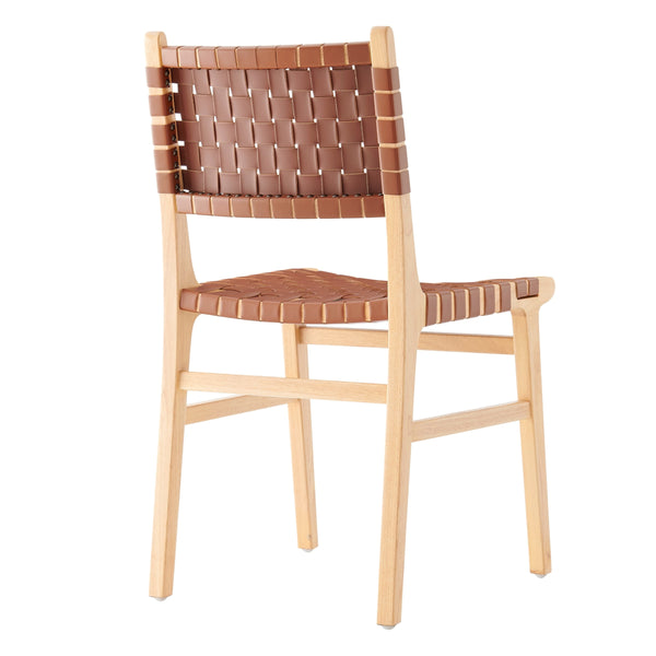 Marco PU Dining Side Chair, Ochre Brown