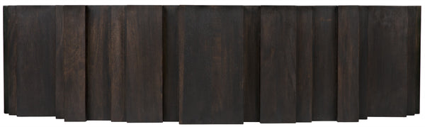 Royce Ebony Walnut Coffee Table in Walnut and Veneer Finish