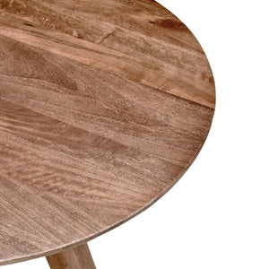 Rodrigo Solid Wood Round Counter Table - Umber