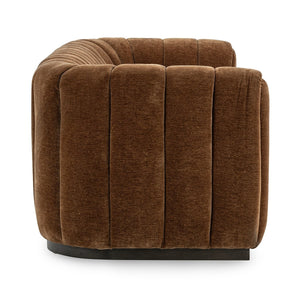 Vanty Upholstered Sofa with Wood Base - Bronze