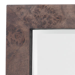 Chandler Rectangle Wood Wall Mirror, Charcoal